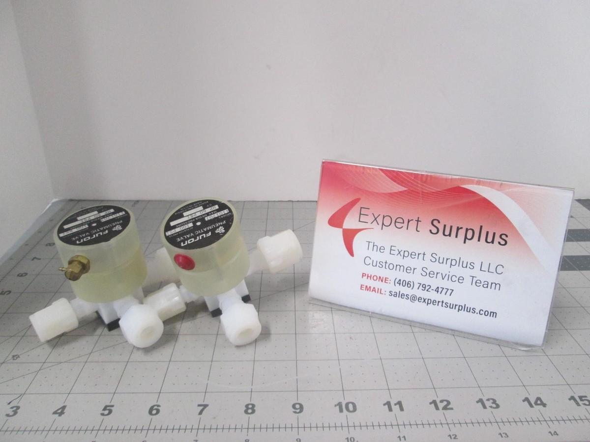 Used Furon, HP-60PSI, 1101707, 100 PSI, 3-Way Valve, Used, Lot of 2
