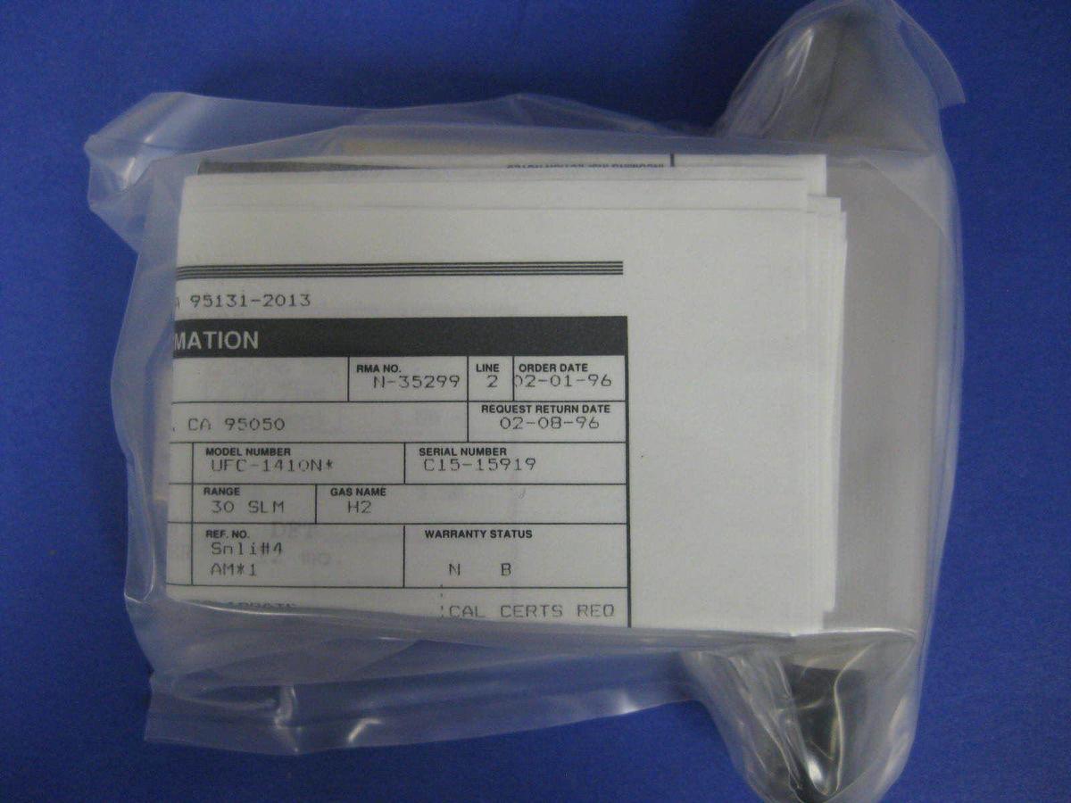 Used Unit UFC-1410N Mass Flow Controller, H2, 30 SLM, 15 Pin D-Connector