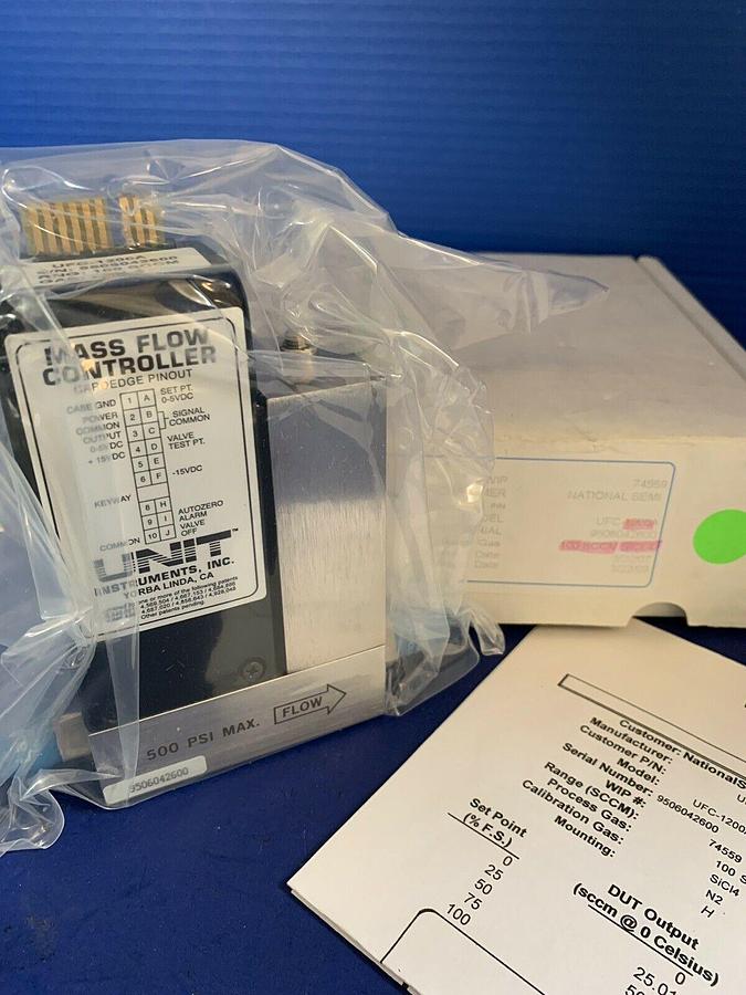 Used Unit UFC-1200A Mass Flow Controller, SICL4, 100 SCCM Refurbished