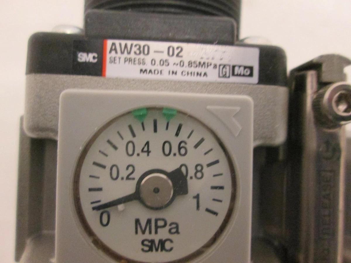 Used SMC, AW30-02, AFM30-02, Filter Regulator Assy, Used