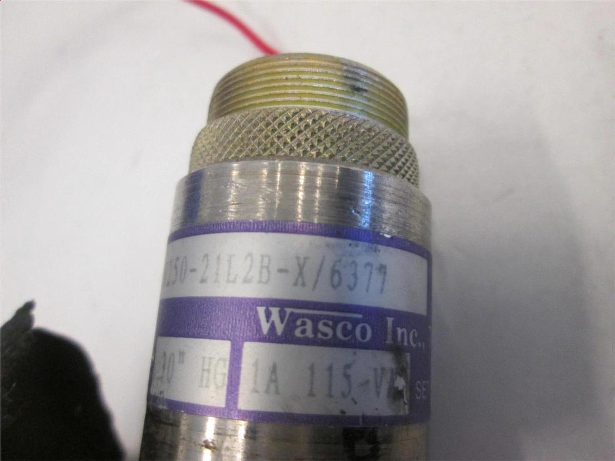 Used Wasco, Pressure Switch, 1A, 115V, V250-21L2B-X/6379, Used