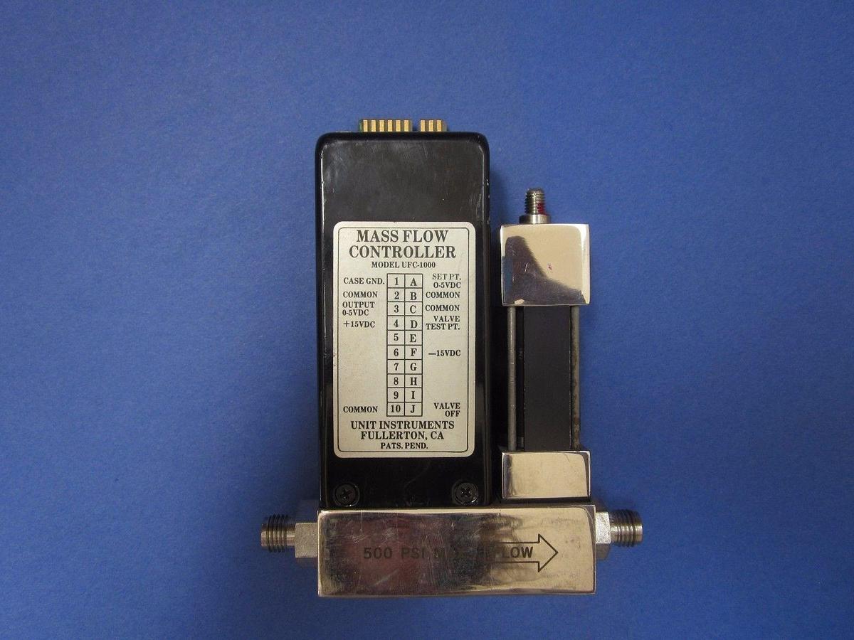 Used Unit UFC-1000, MFC, Mass Flow Controller, SF6, 100 SCCM, 1/4" Swagelok, Used