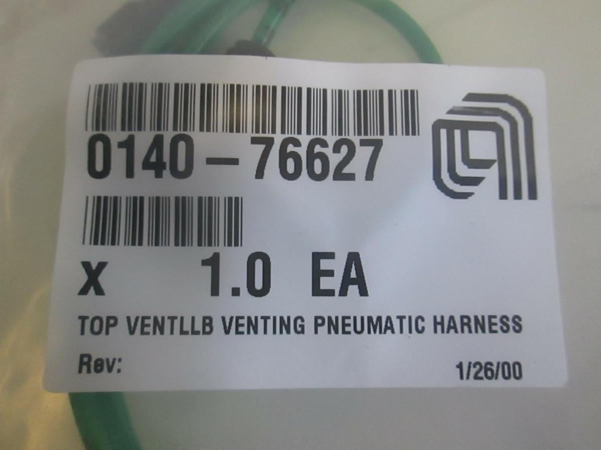 Used AMAT, 0140-76627, Top Vent LLB Venting Pneumatic Harness, New