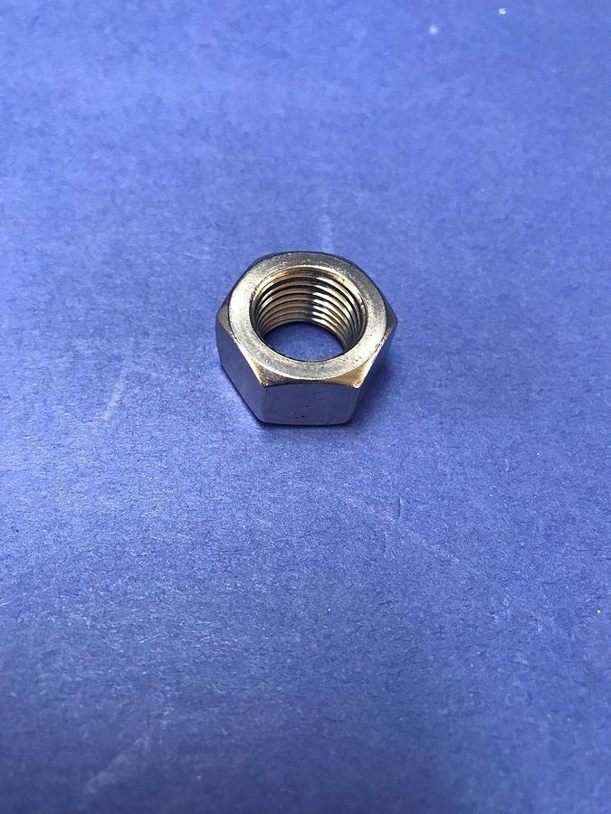 Used 1/2-20 NF Fine Thread Hex Nut, Stainless Steel, Lot of 50
