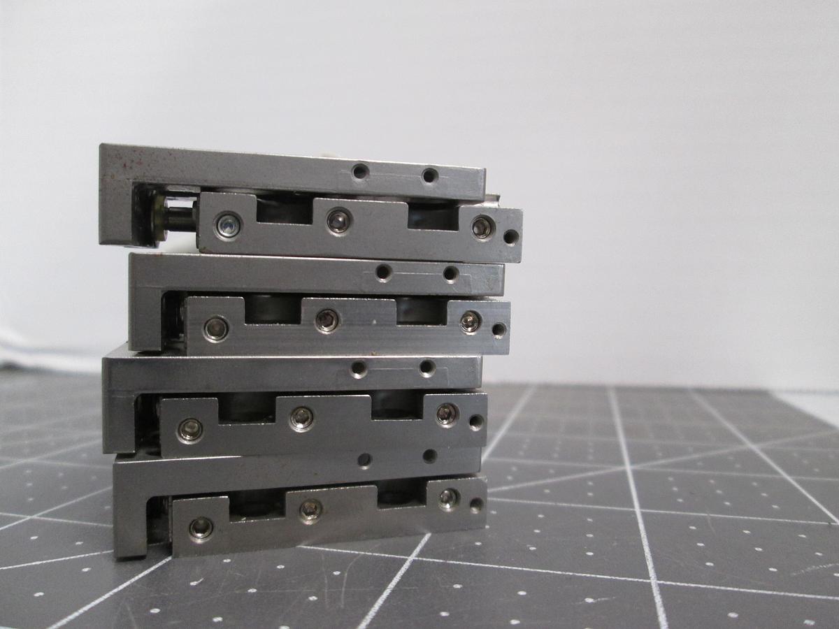 Used SMC 11-MXJ6-10N Air Slide Table Lot of 4 Cleanroom Pneumatic Guided Cylinder