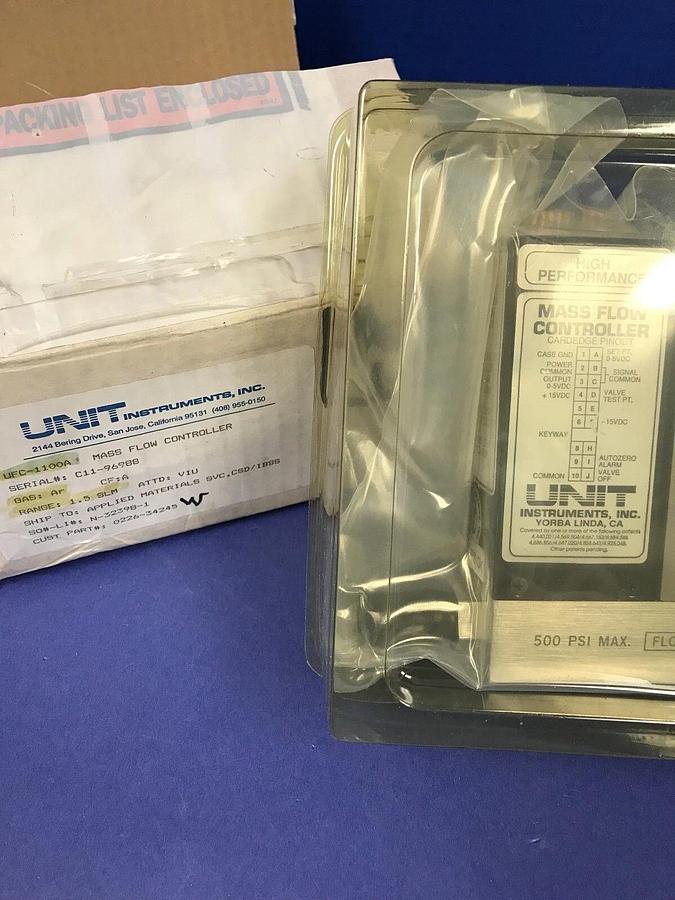 Used Unit UFC-1100A Mass Flow Controller, AR, 1.5 SLM, Refurbished