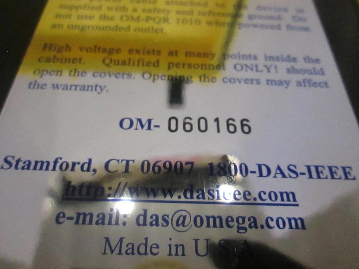 Omega, Power Line and Environmental Monitor, OM-PQR1010, New