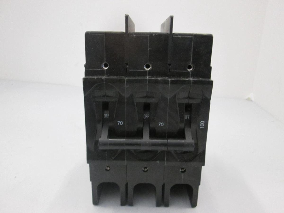 Used Airpax, 219-3-8625-21, Circuit Breaker, 3 Pole, 70-70-100A, Used