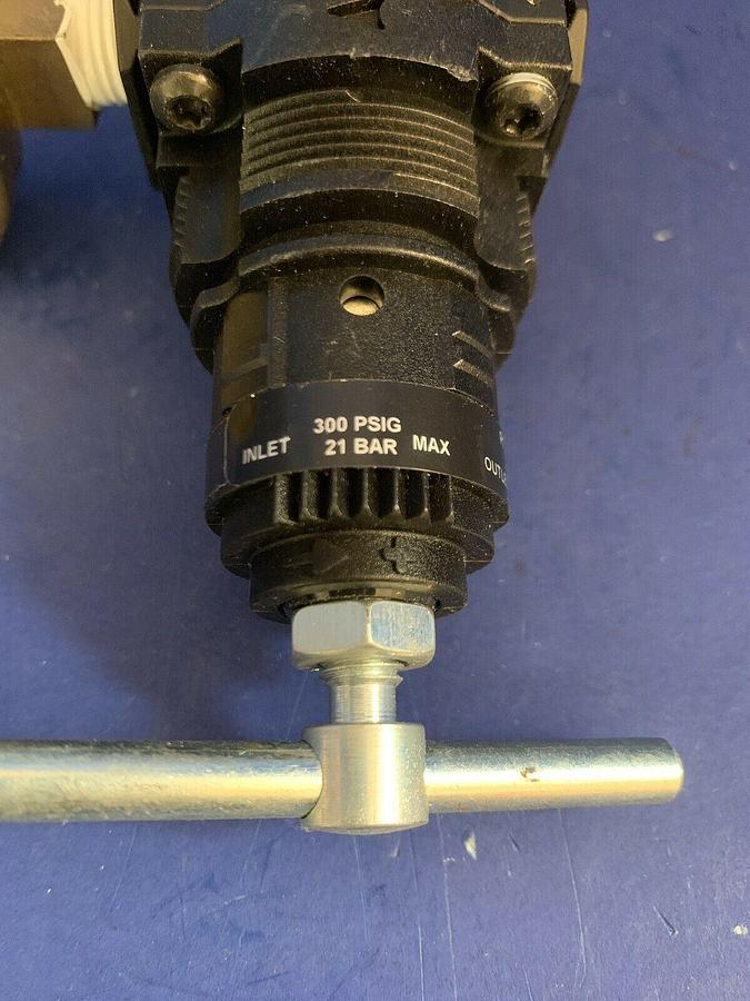 Used Norgren R72G-2AT-RMG Pneumatic Regulator w/ Gauge, Used