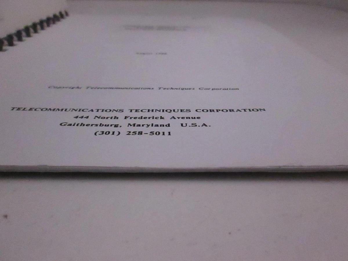 Used TTC DS1C/DS2 Interface Model 30447A, Operating Manual, Used