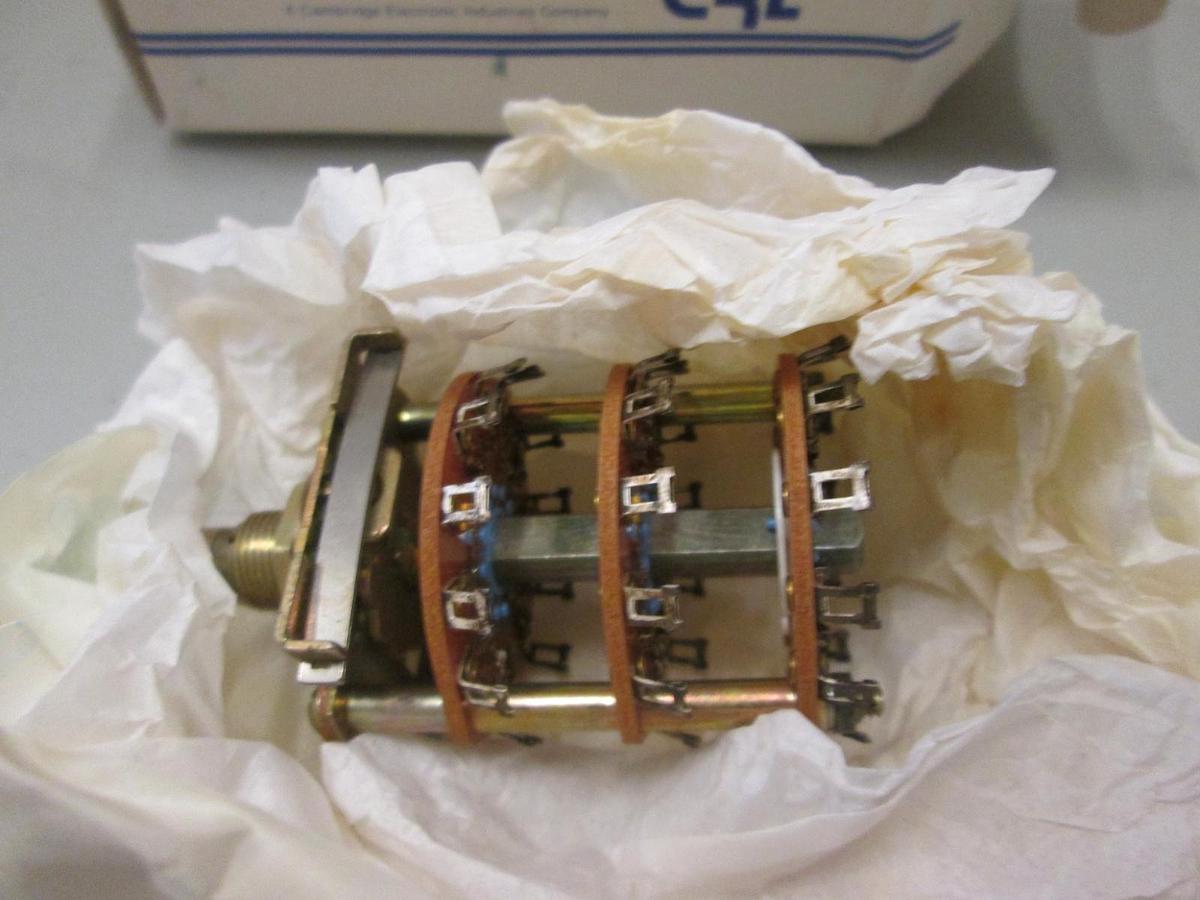 Used CRL Components Rotary Switch SA-1008, 3 Pole, 2-11 Positions, NEW