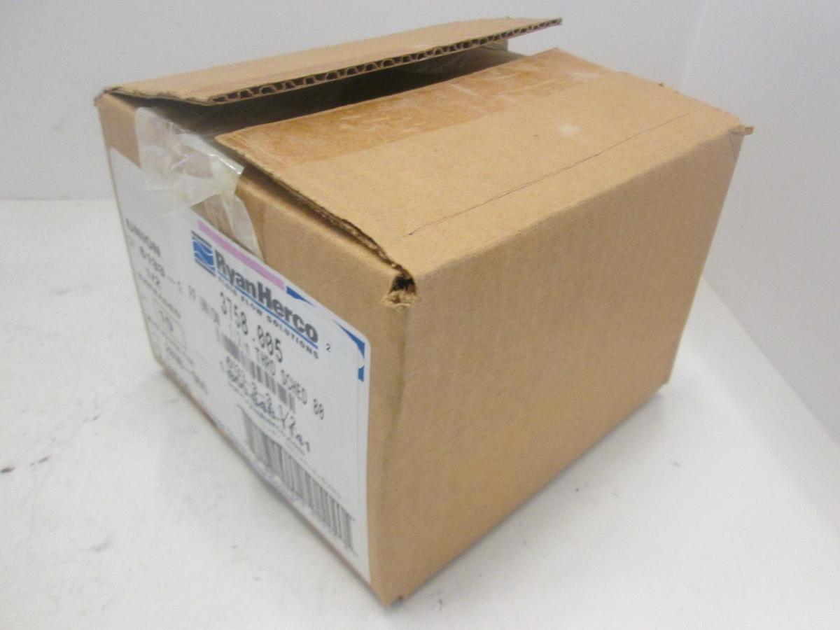 Used RYAN HERCO PRODUCTS, 3758-005, UNION, 1/2FNPT, BLACK POLYPRO, New, Lot of 10
