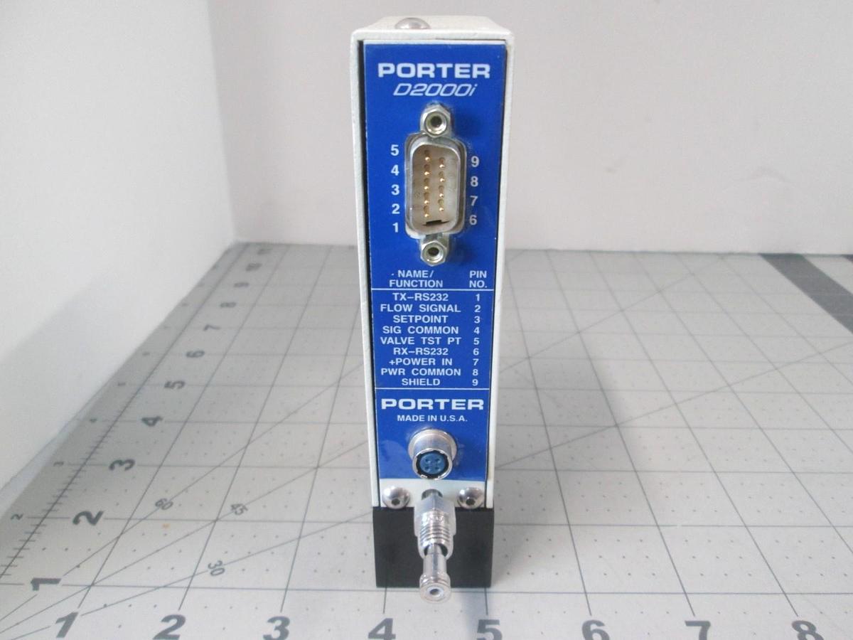 Used Porter, D2000i Series, IPA, .14ML/Min, Mass Flow Controller, Used