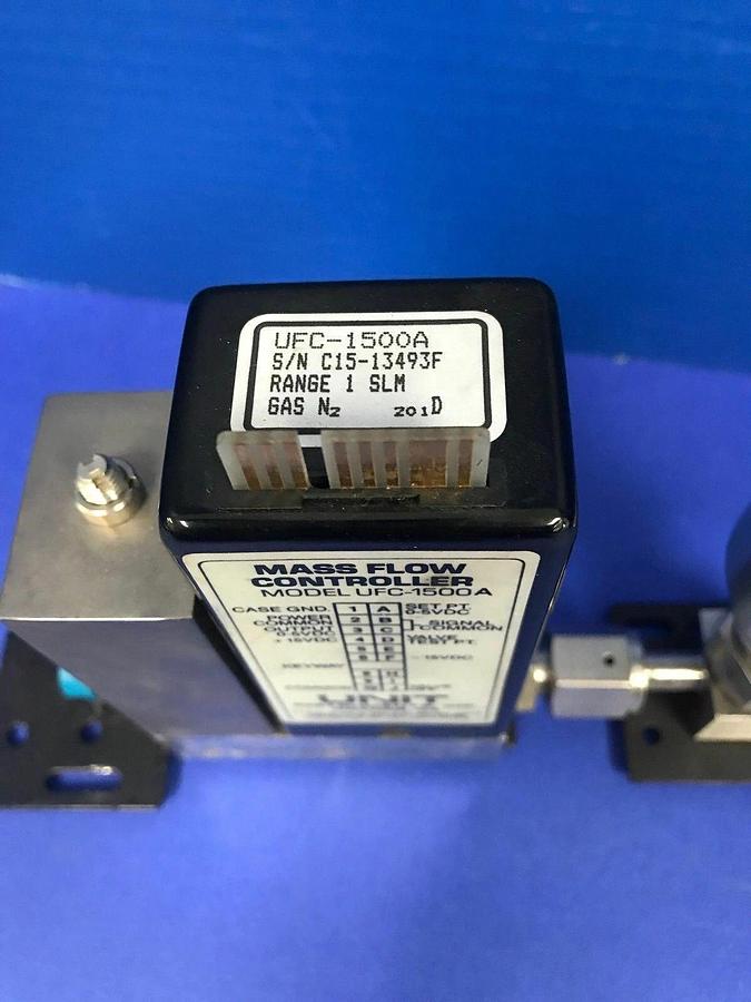 Used Unit UFC-1500A MFC Assy, N2, 1 SLM w/ SS-4BK-V51-1C Valve, Used