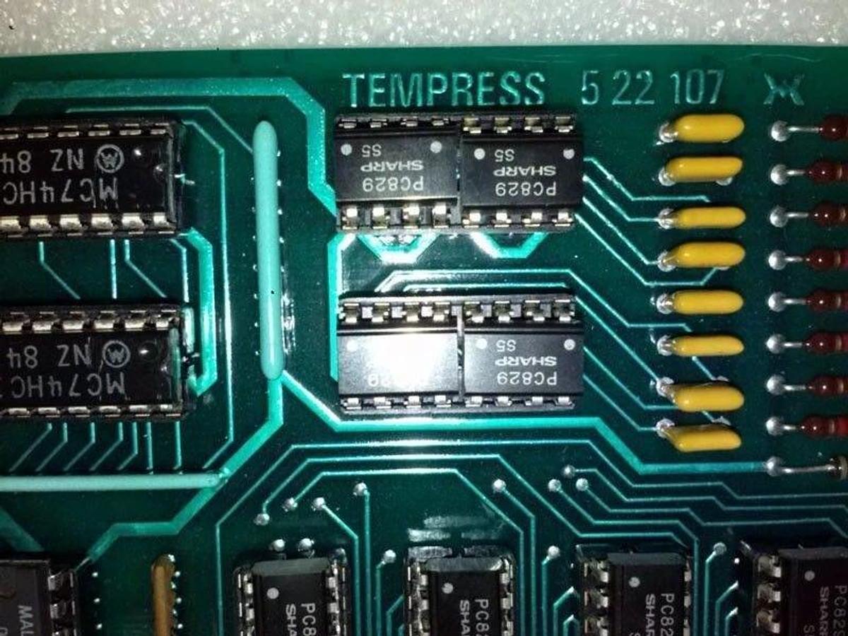 Used Tempress 522107 PCB Assembly, Used in Excellent Condition