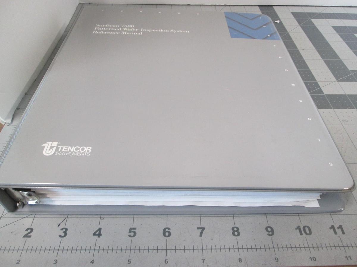 Used Tencor, Surfscan 7500, Patterened Wafer Inspection System REF Manual, Used
