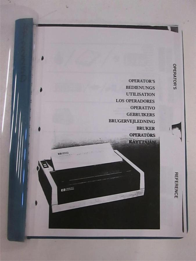 Used HP Model 2225D Operators Reference, Used