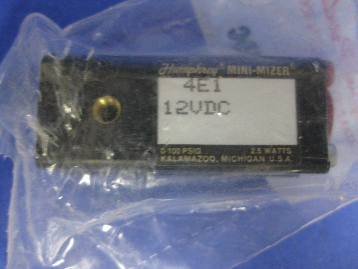 Humphrey Mini-Mizer 4E1 12VDC Solenoid Valve - Lot of 6 New