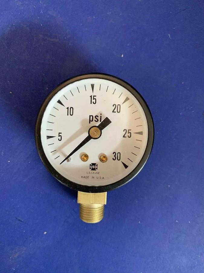 Ametek 146001 Gauge, 1/8" NPT, 0-30 psi, Lot of 5 New