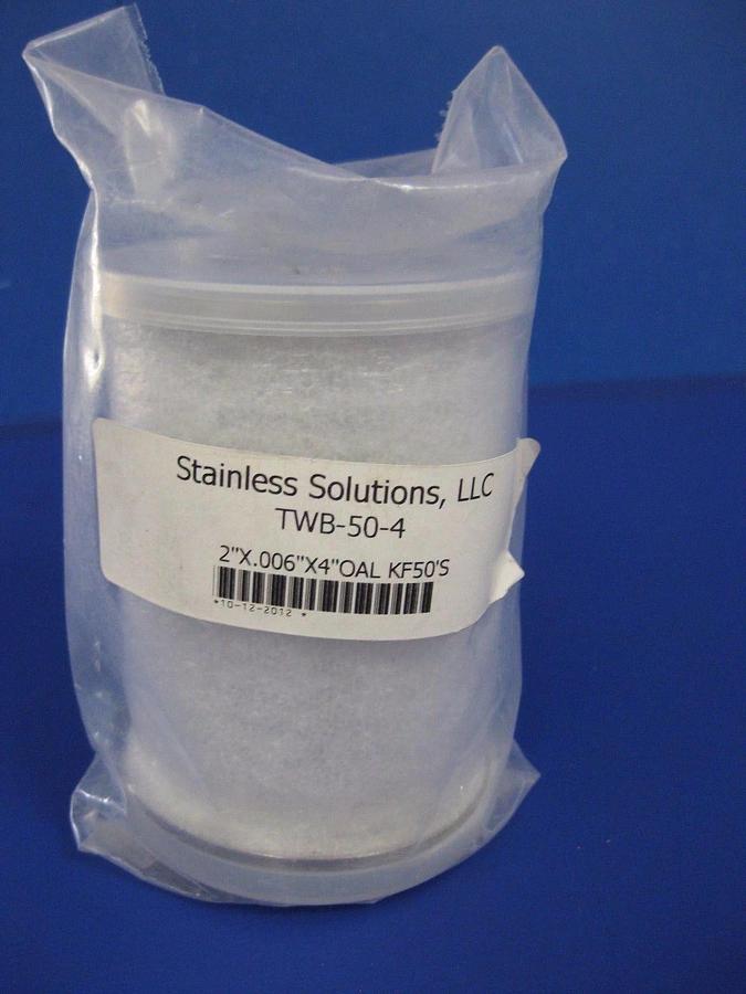 Stainless Steel Flexible Bellows NW50, 4" L , Stainless Solutions- LOT of 2 NEW