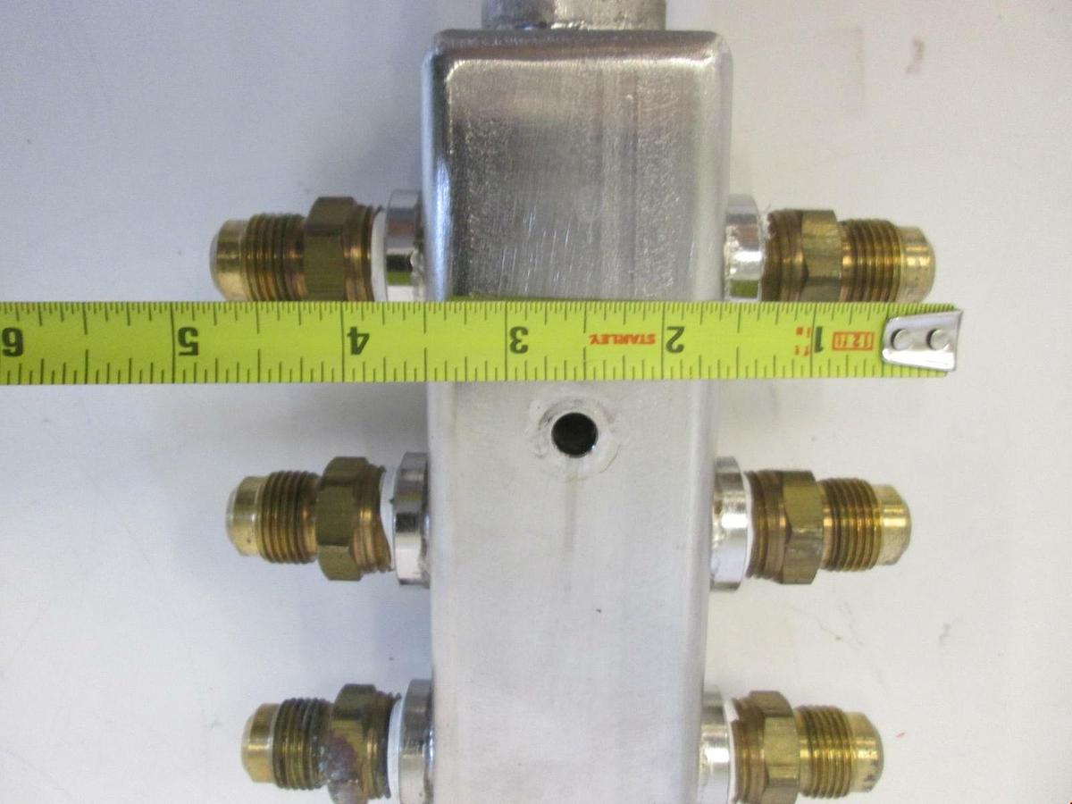 Used Stainless Steel, 18", 8 Port Water Manifold, Used