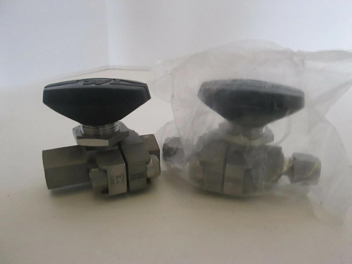 Used Whitey, SS-33VF4, Type CF8M Ball Valve, Used, Lot of 2
