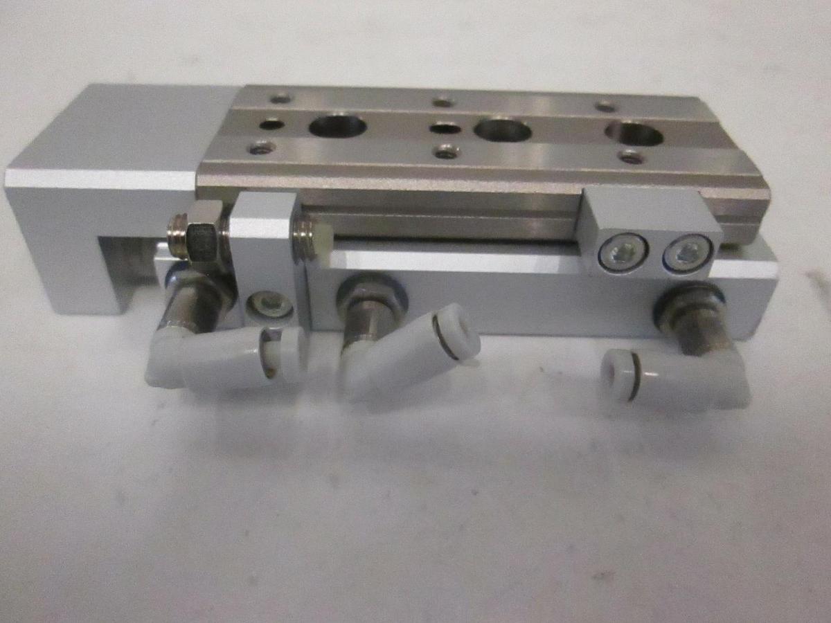 Used SMC, 13-MXQ6L-30AS, Air Cylinder Linear Slide Actuator Table, Used