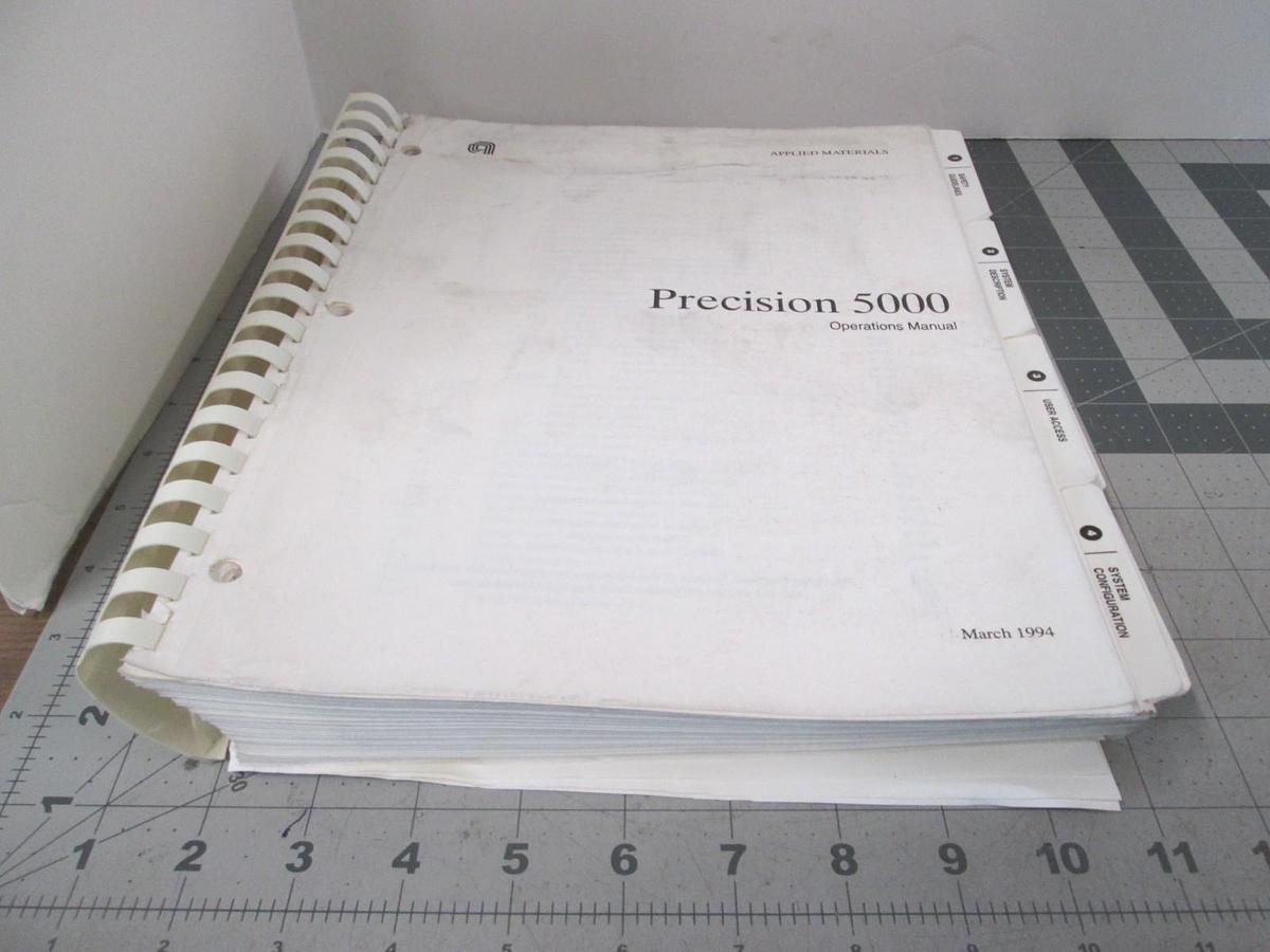 Used AMAT, Precision 5000, Operations Manual, Used