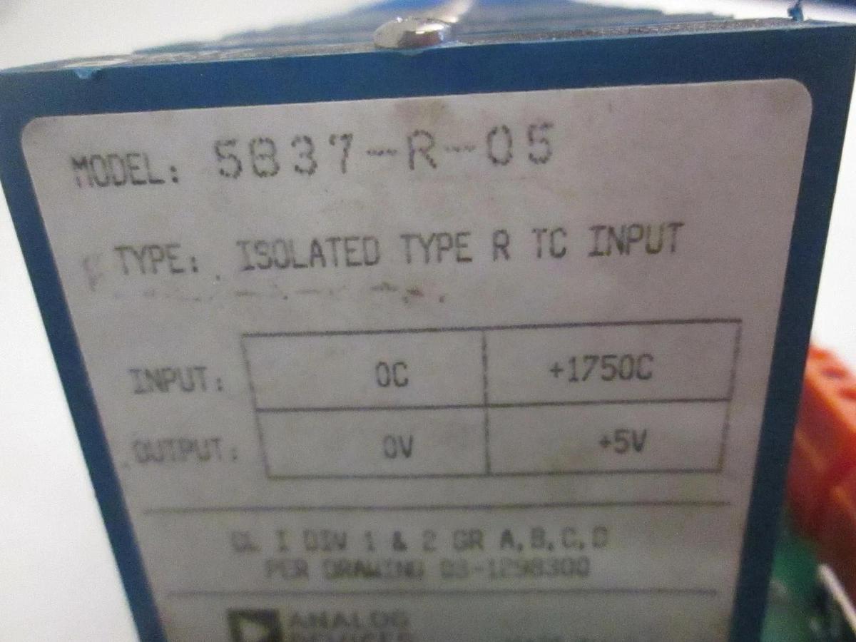 Used SPT Micro AVP8000 169590-001, 16 Channel Backplane w/11 Type R Isolated T/C 5B37