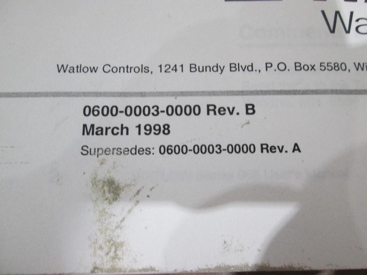 Used Watlow, Series 965, Microprocessor-Based Auto Tuning Control, User Manual, Used