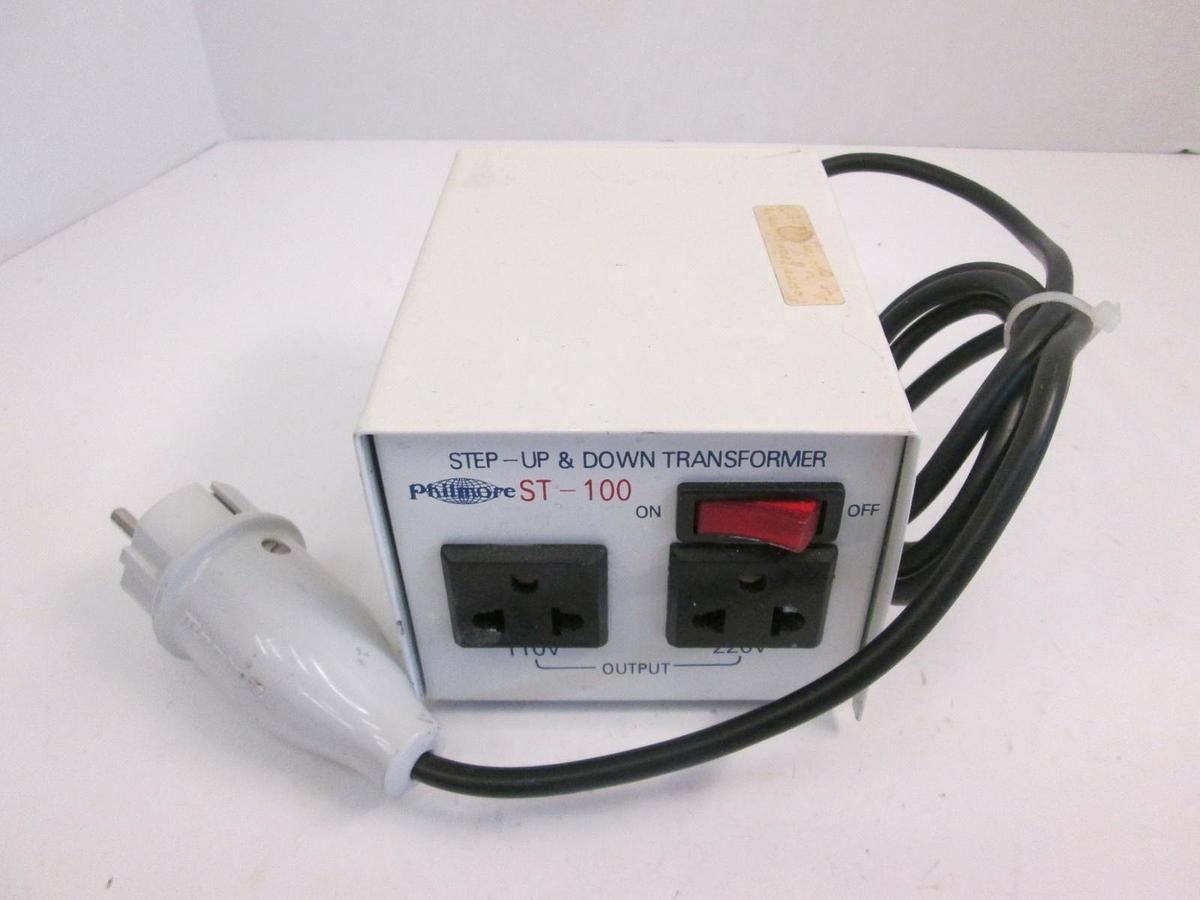 Used Phillmore Setp-Up & Down Transformer ST-100, 110V to 220V, Used