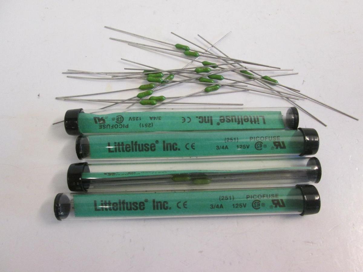 Littelfuse Picofuse 251, 3/4A, 125V, Lot of 37
