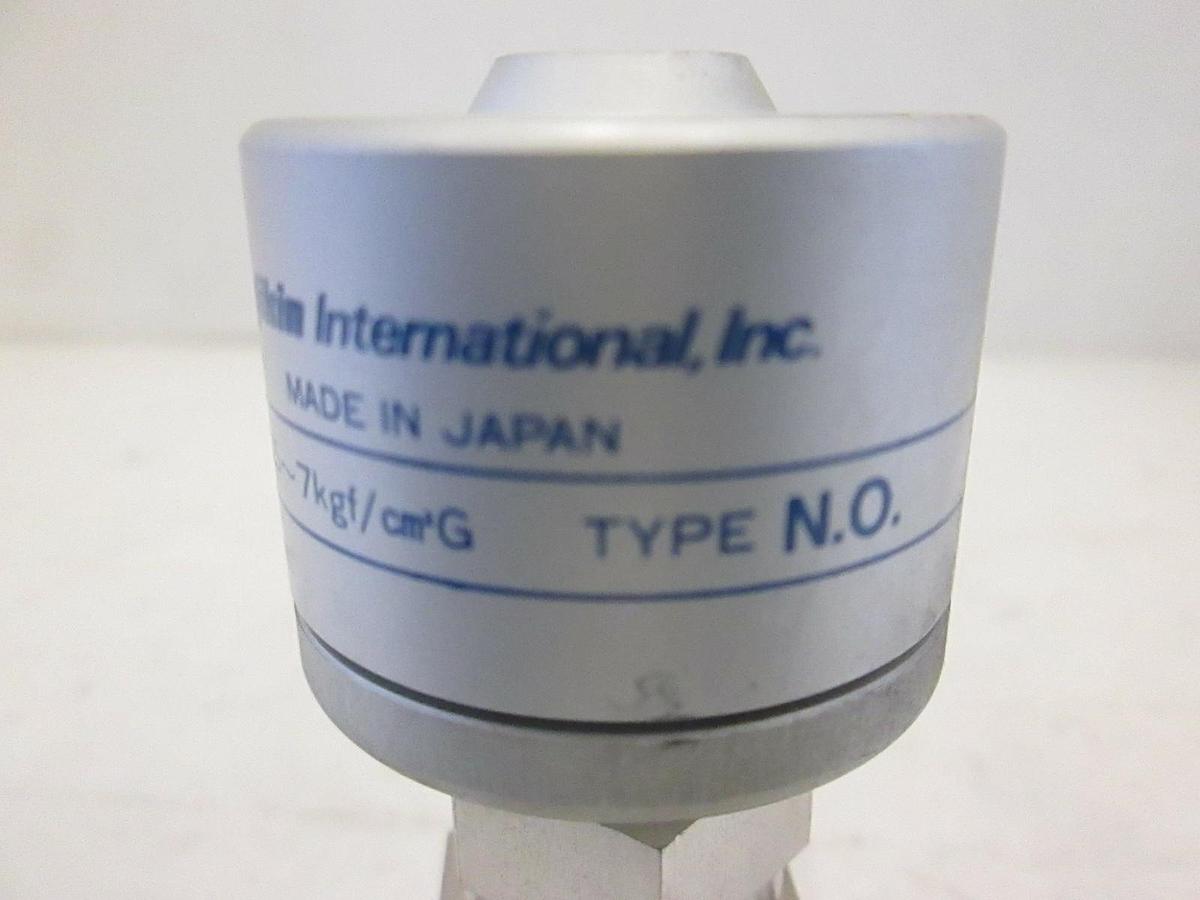 Used Fujikin O.P. 3.5-7kgf/cm2G Pneumatic Valve, N.O Butt Weld, Used