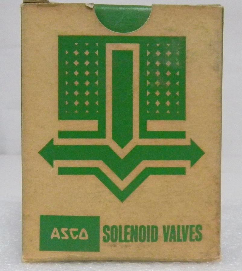 Used Asco 8262B22 Solenoid Valve, Volts 115/60, Orifice 1/8", Pipe 1/4", 115 PSI, 7 W
