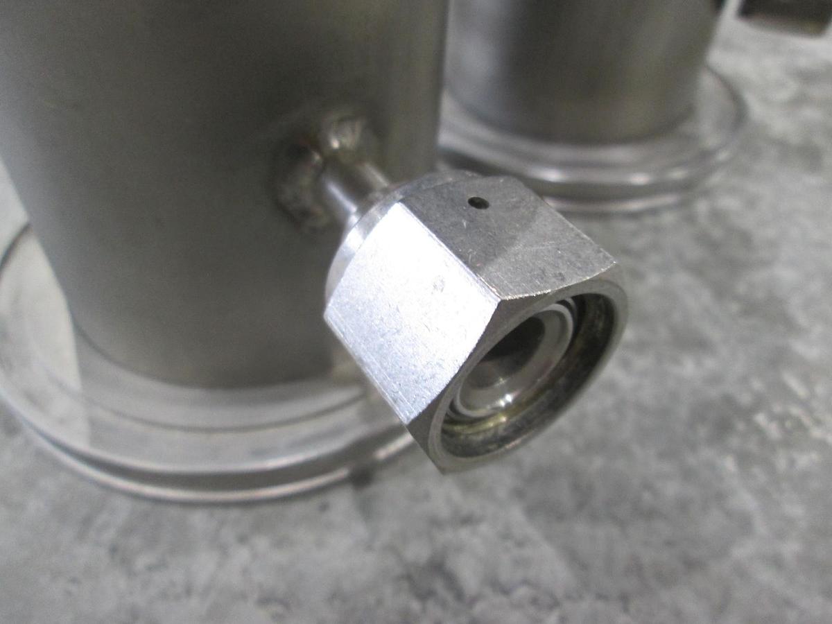 Used 4 1/4" Stainless Steel Adapter w/ 1/2" FVCR Fitting, Used, Lot of 2