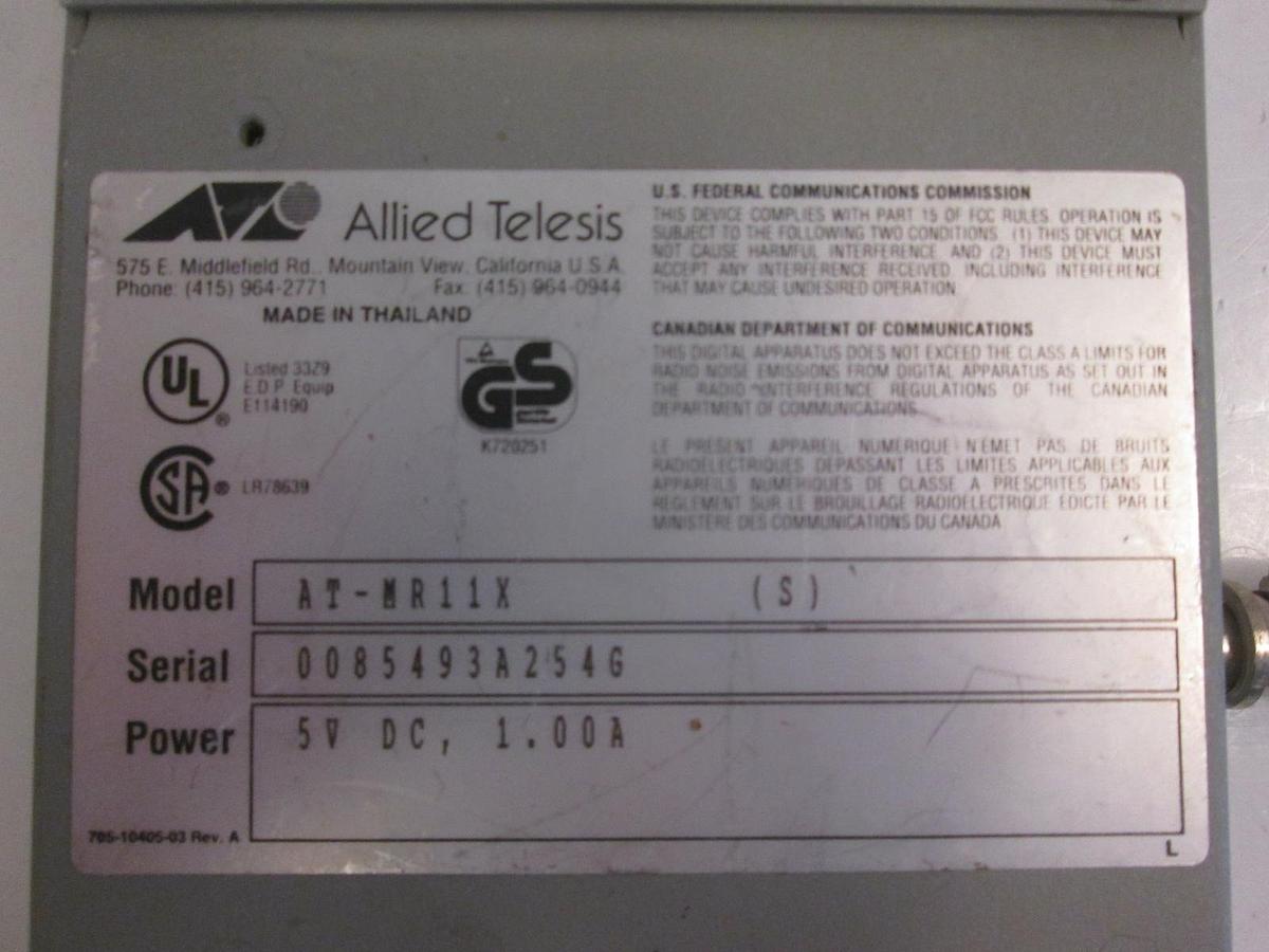 Used Allied Telesis Network Switch, AT-MR11X, Used