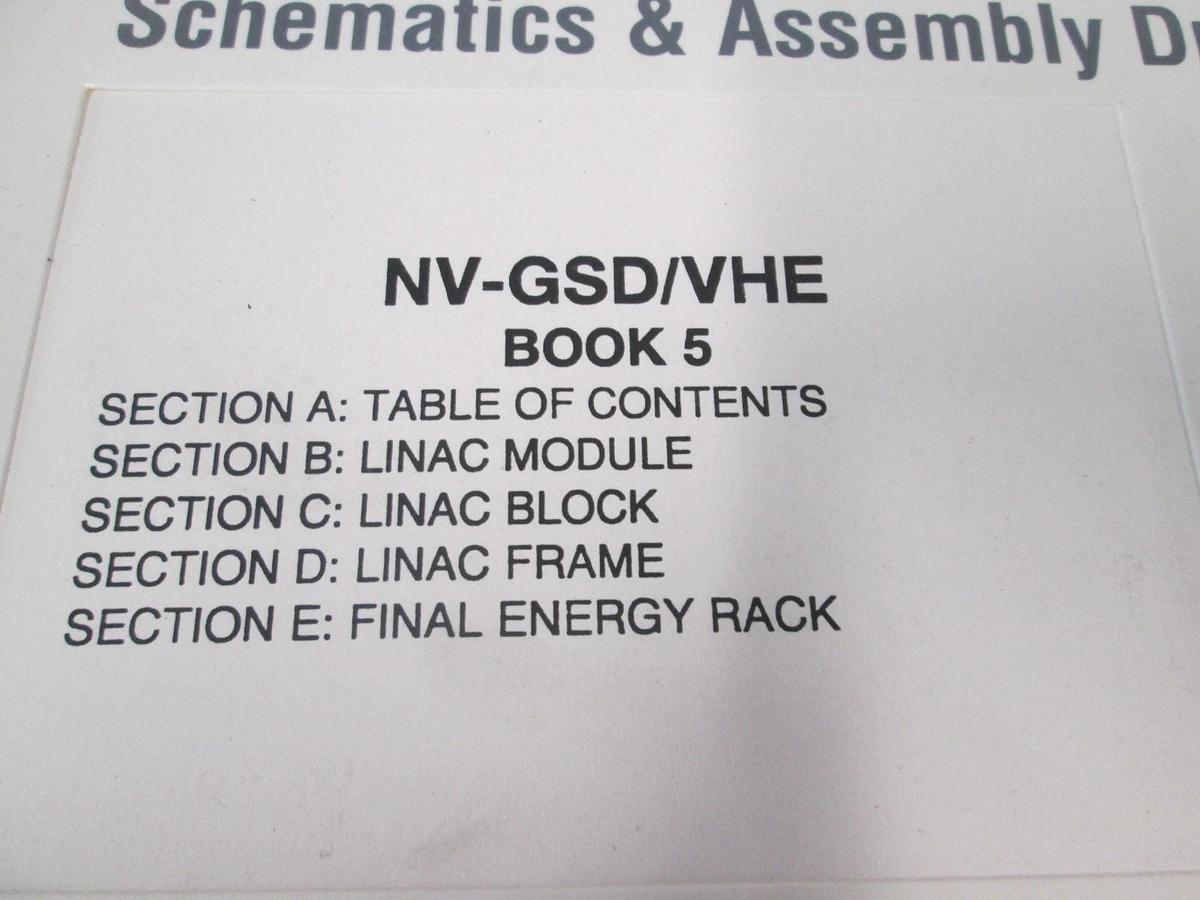 Used Eaton, NV-GSD/VHE, Book 5, Schematics and Assembly Drawings, Used