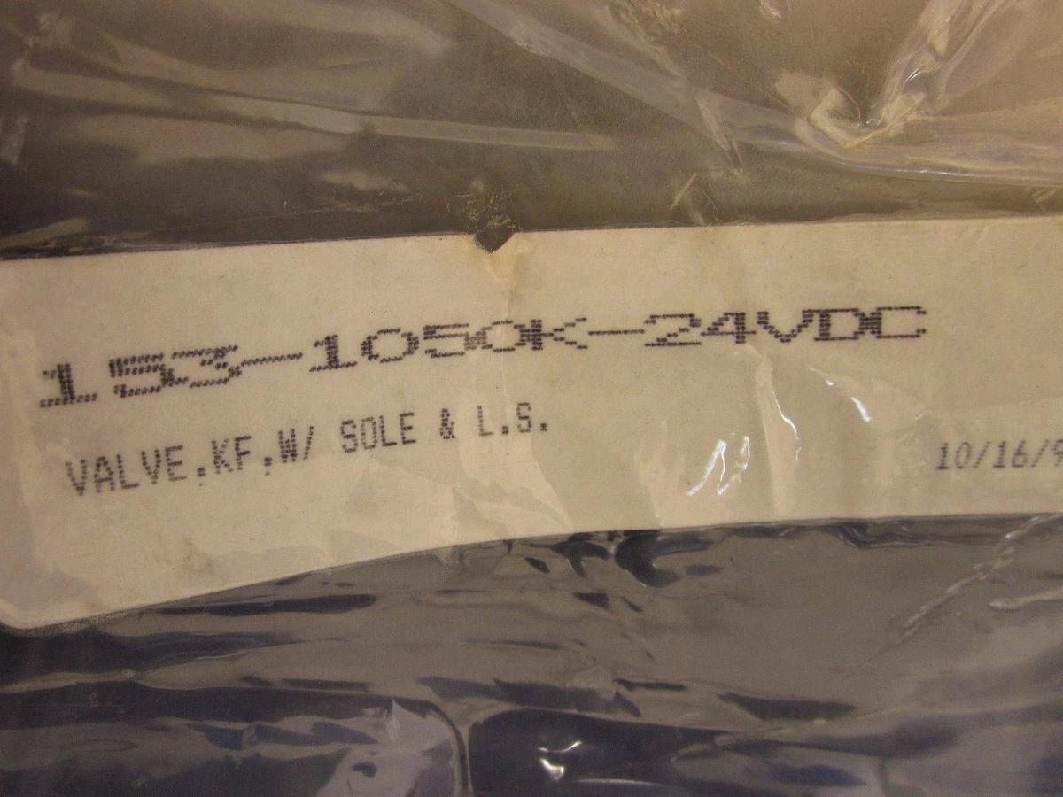 MKS HPS 153-1050K 2" Angle Vacuum Valve, NW50, Solenoid and Limit Switch - NEW