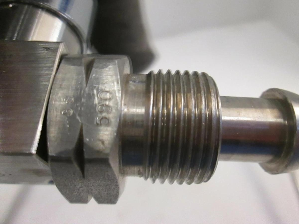 Used Cylinder Lead Pigtail for High Purity Gas Panel w/ CGA 590 Semi-Gas Praxair