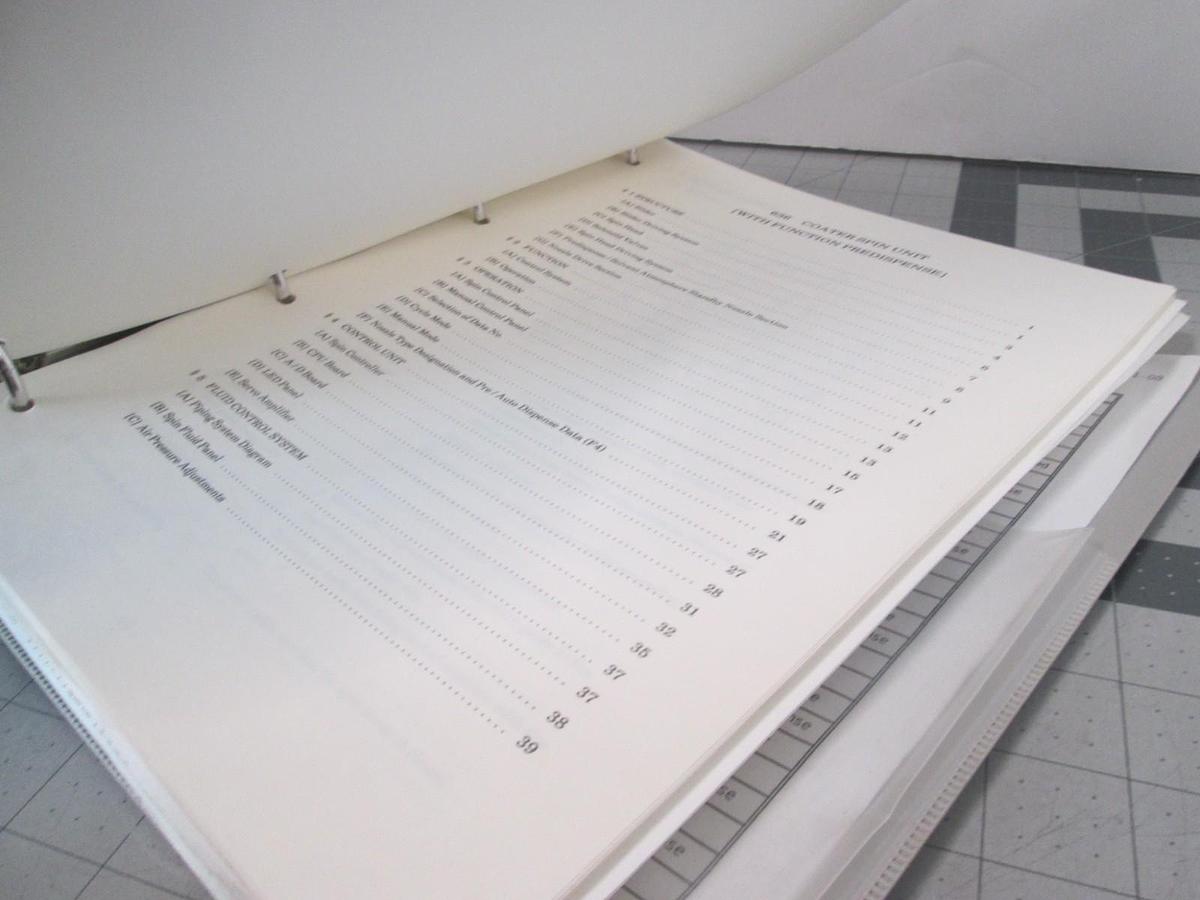 Used Screen, D-Spin 636, Instruction Manual, Used