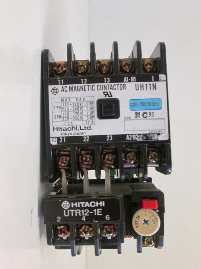 Used Hitachi UTR12-1E Magnetic Contactor