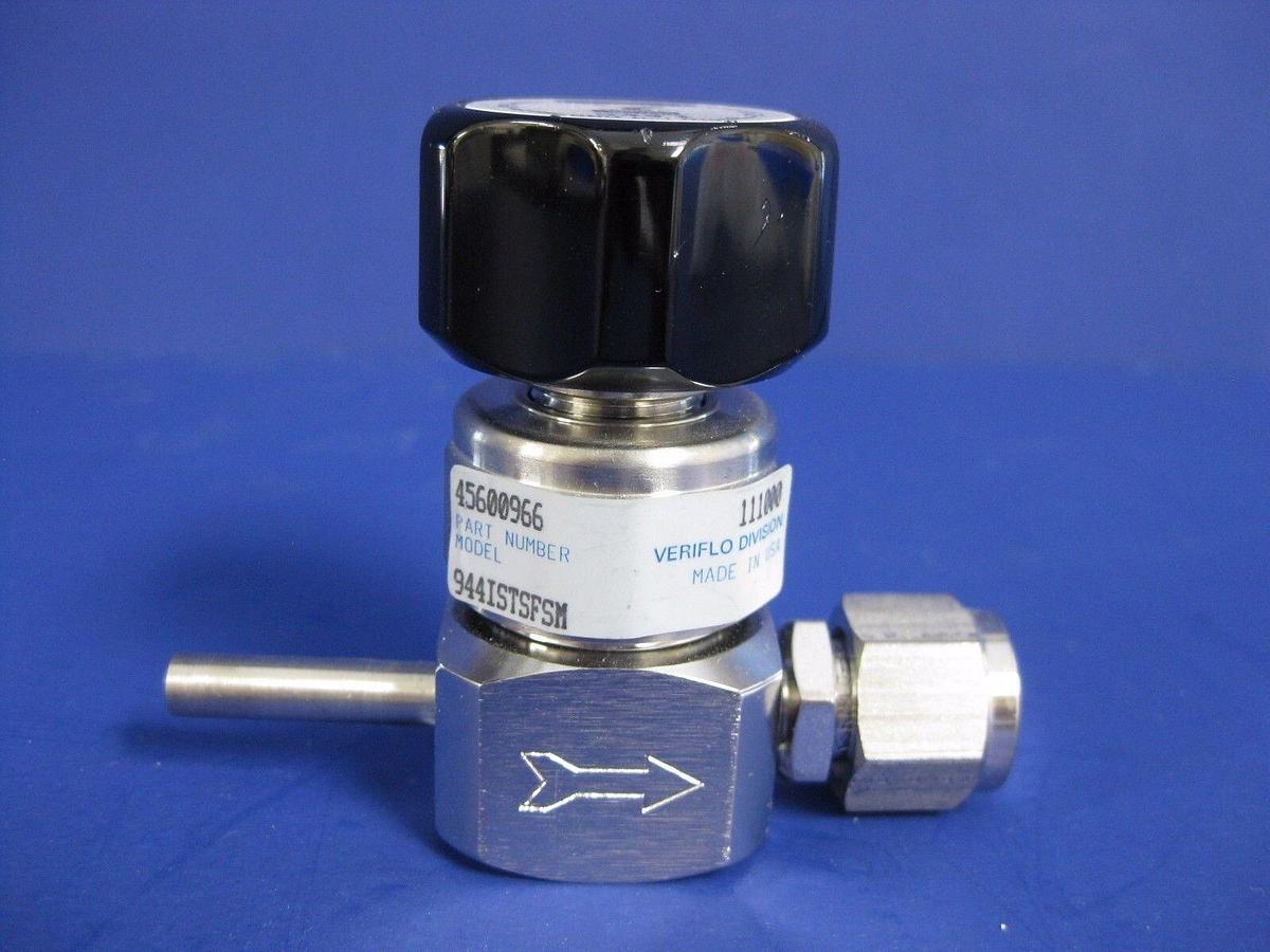 Used Parker Veriflo 944I High Pressure Diaphragm Valve 944ISTSFSM, Indicating Handle
