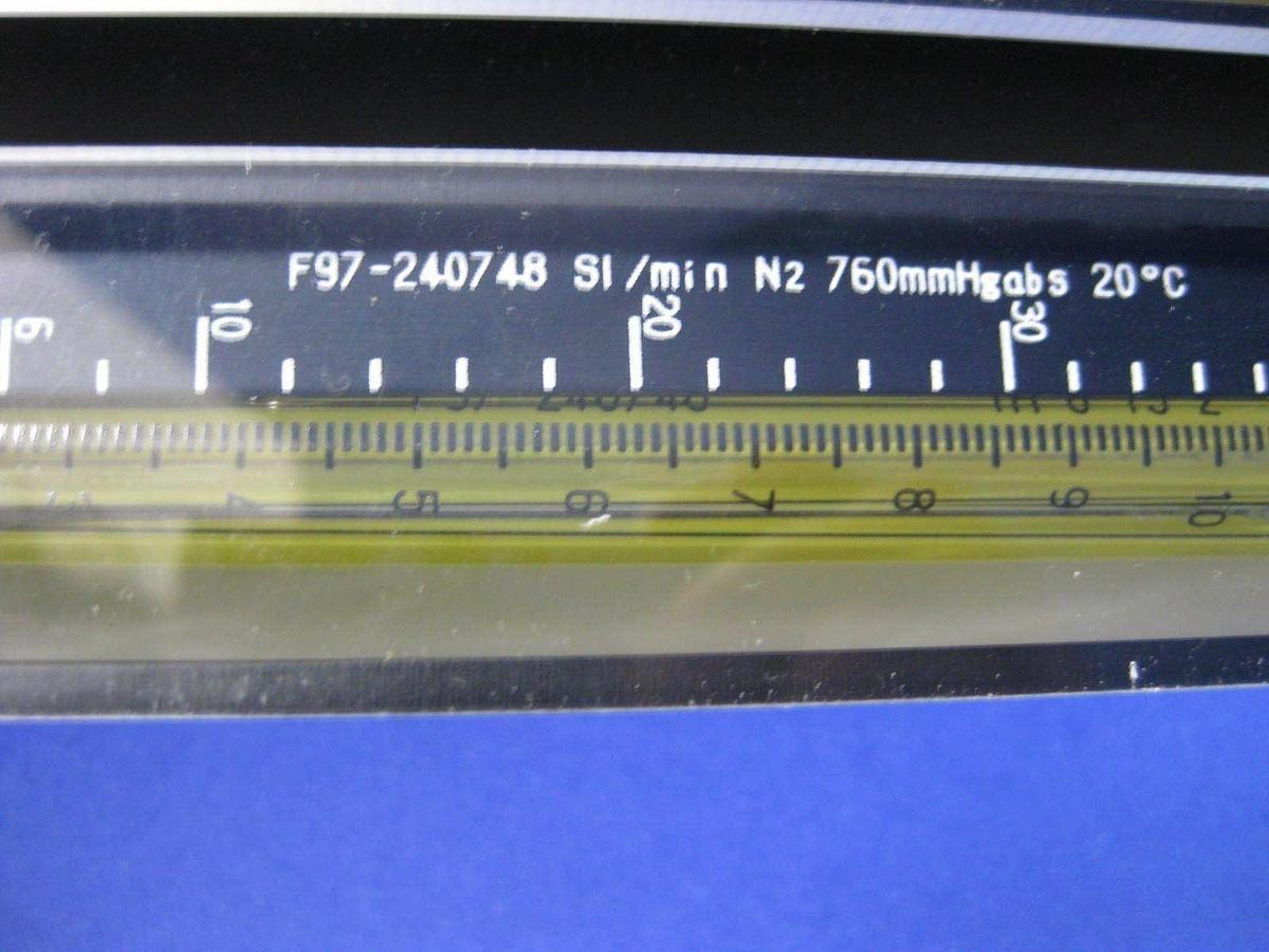 Used Tokyo Keiso F97-240748 Purge Meter, 6-60 Sl/Min N2 with Valve, Set of 2