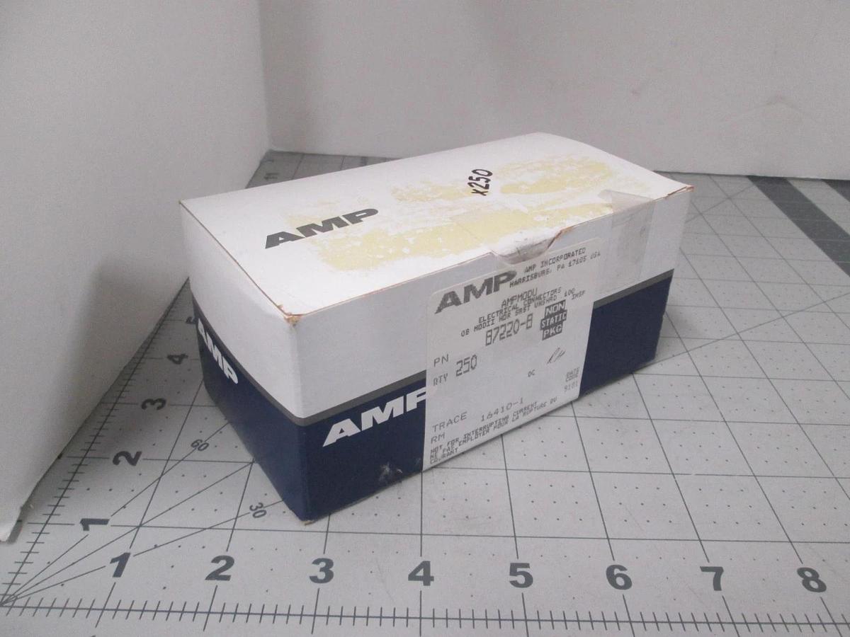 AMP, 87220-8, Connector Header, 8 POS, Single Row, Gold Contacts,New, Lot of 250
