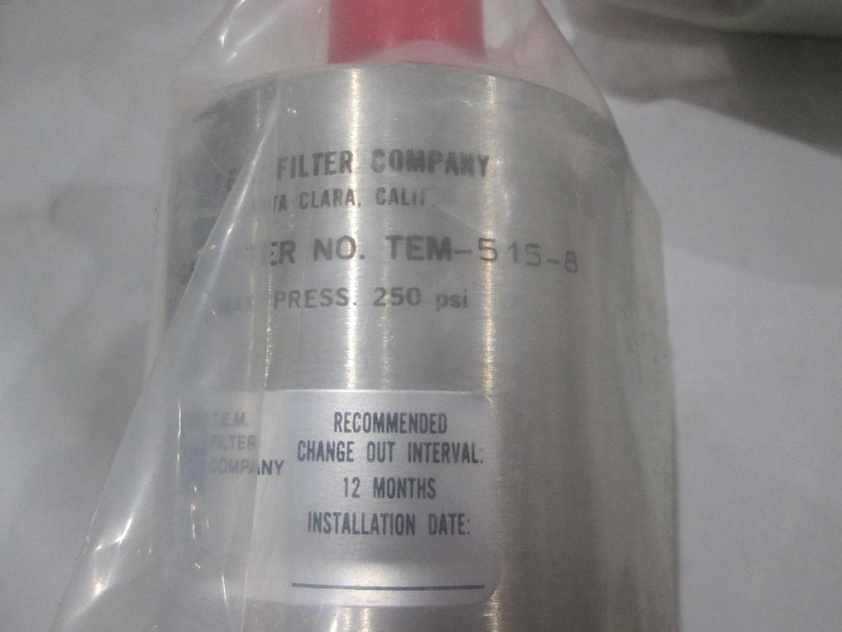 TEM, TEM-525-8, Gas Filter, New, Lot of 2