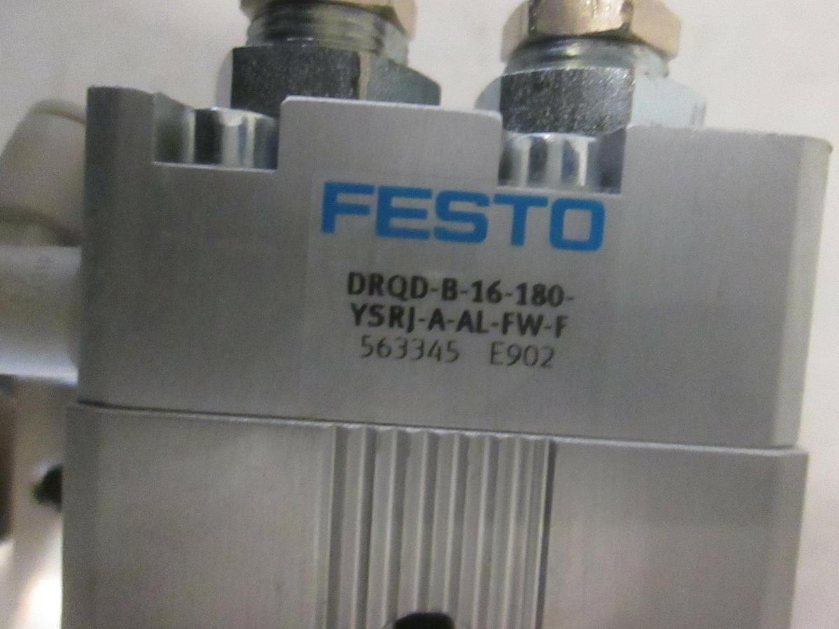Used FESTO, DRQD-B-16-180-YSRJ-A-AL-FW-F, Rotary Actuator w/ 10SEC Olympus, Used
