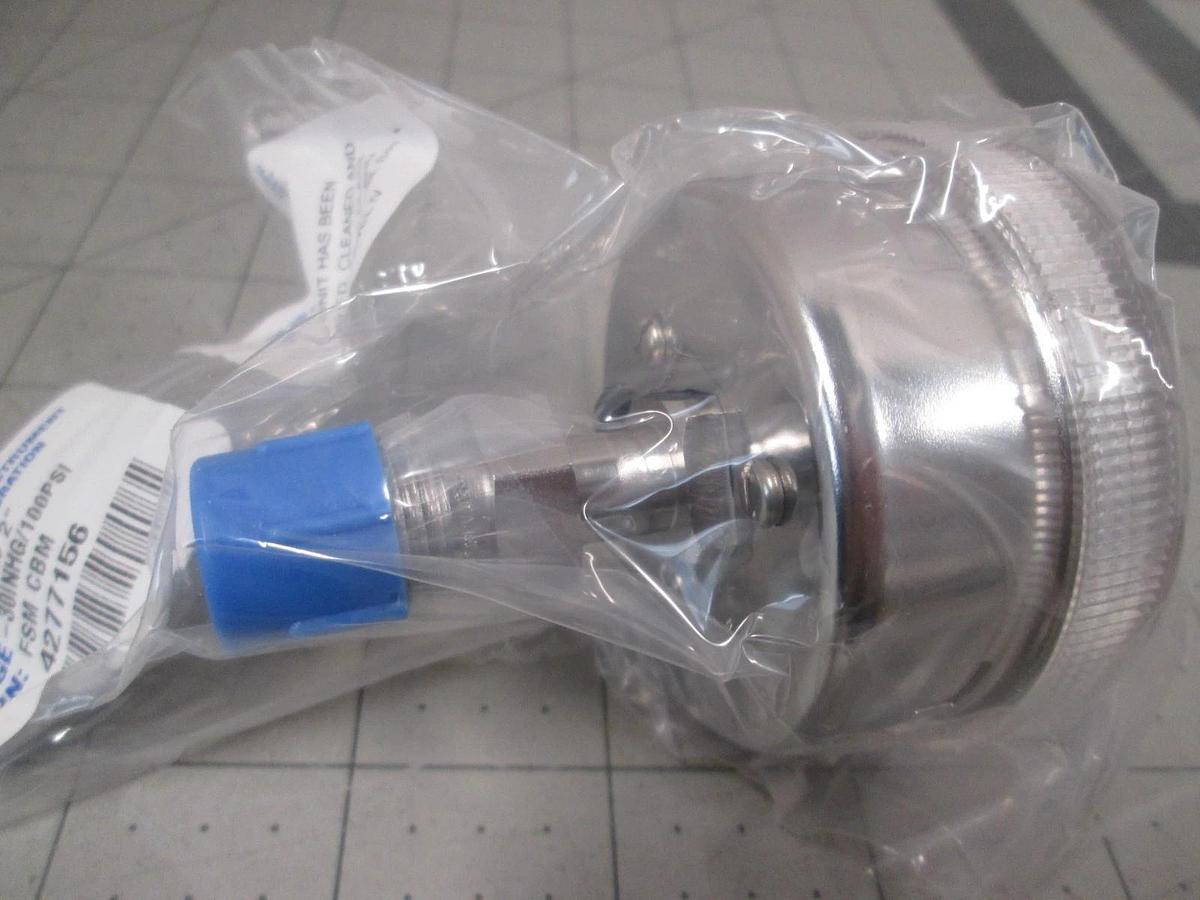 Wika, 230.25, 2", -30-0-100 PSI, Back Mount, New