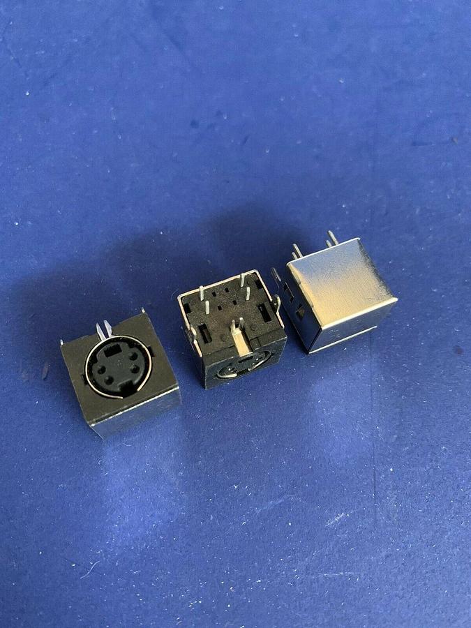 Conicon 44-1700-0004 Mini-Din Connector, 4 Position, Shielded, Lot of 25