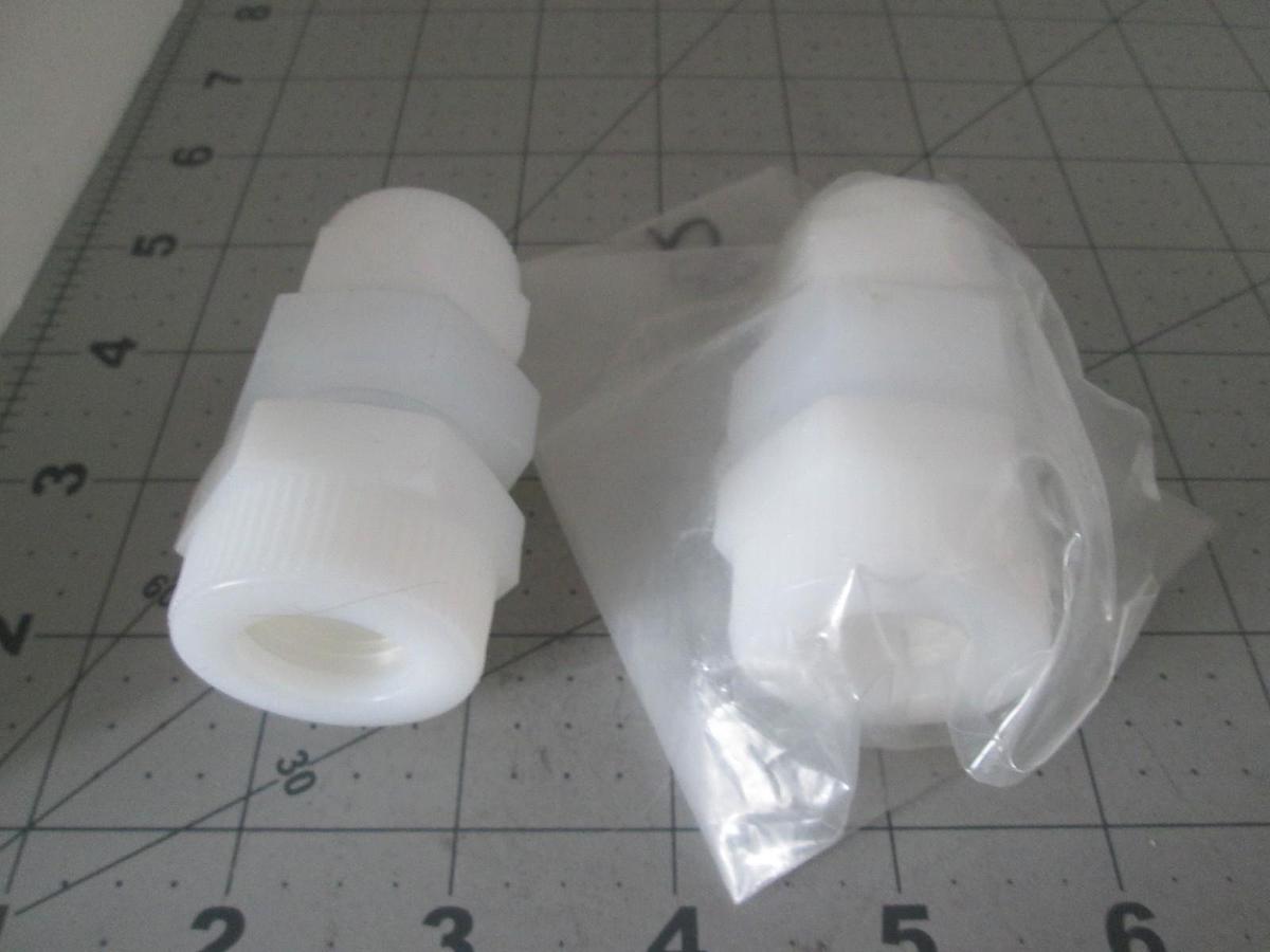 Mace, Union Teflon Valve, 747-2812, 3/4T x 1/2T, New, Lot of 2
