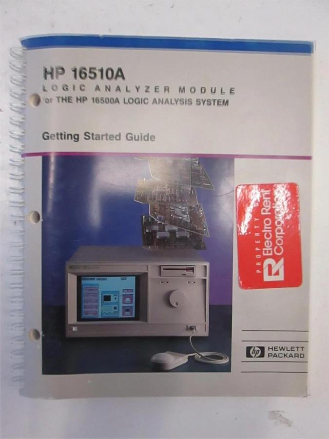 Used HP 16510A Logic Analyzer Module Getting Started Guide, Used